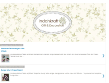 Tablet Screenshot of indahkraft.blogspot.com