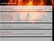 Tablet Screenshot of journeyofalevite.blogspot.com