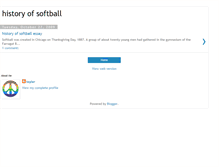 Tablet Screenshot of historyofsoftball.blogspot.com