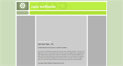 Desktop Screenshot of cats-wellness.blogspot.com
