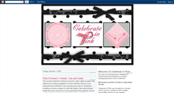 Desktop Screenshot of celebrateinpink.blogspot.com