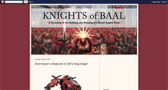 Desktop Screenshot of knightsofbaal.blogspot.com