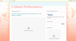 Desktop Screenshot of culturalperformanceswarriersonline.blogspot.com