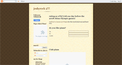 Desktop Screenshot of joshyrock2.blogspot.com