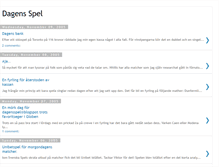Tablet Screenshot of dagensspel.blogspot.com