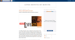 Desktop Screenshot of lyfesminutebyminute.blogspot.com
