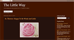 Desktop Screenshot of littleflowergirl.blogspot.com