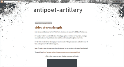 Desktop Screenshot of antipoet-artillery.blogspot.com