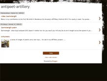 Tablet Screenshot of antipoet-artillery.blogspot.com