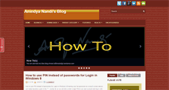 Desktop Screenshot of anindya-nandi.blogspot.com