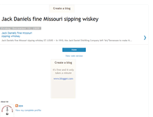 Tablet Screenshot of jackdanielsfinemissourisippingwiskey.blogspot.com