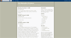 Desktop Screenshot of analternativescripture.blogspot.com