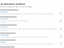 Tablet Screenshot of analternativescripture.blogspot.com