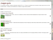 Tablet Screenshot of guiaparajuegos.blogspot.com