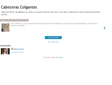 Tablet Screenshot of cabecerascolgantes.blogspot.com