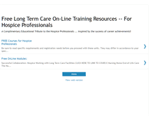 Tablet Screenshot of hospice-training.blogspot.com