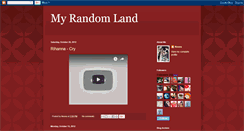 Desktop Screenshot of my-randomland.blogspot.com