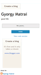 Mobile Screenshot of gyorgymatrai.blogspot.com