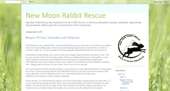 Desktop Screenshot of newmoonrabbitrescue.blogspot.com