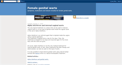 Desktop Screenshot of femalegenitalwarts.blogspot.com