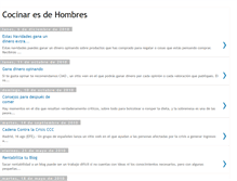 Tablet Screenshot of cocinaresdehombres.blogspot.com