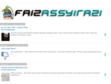 Tablet Screenshot of faizassyirazi.blogspot.com