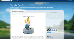 Desktop Screenshot of cooltoysforboys.blogspot.com