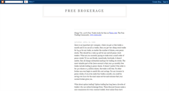Desktop Screenshot of freebrokerage.blogspot.com