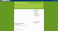 Desktop Screenshot of faraz-ahmed-shayari.blogspot.com