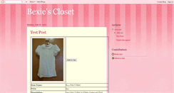 Desktop Screenshot of bexiecloset.blogspot.com