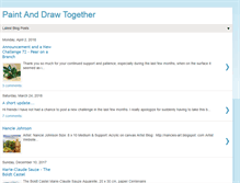 Tablet Screenshot of paintanddrawtogether.blogspot.com