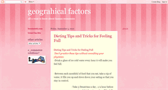 Desktop Screenshot of geograhicalfactors.blogspot.com