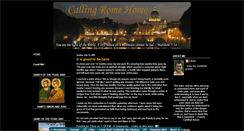 Desktop Screenshot of callingromehome.blogspot.com