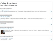 Tablet Screenshot of callingromehome.blogspot.com