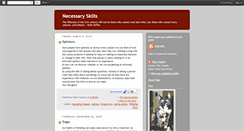 Desktop Screenshot of necessaryskills.blogspot.com