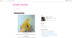 Desktop Screenshot of brookewandall.blogspot.com