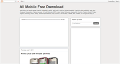 Desktop Screenshot of mobileallfreedownload.blogspot.com
