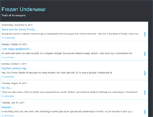 Tablet Screenshot of frozenunderwear.blogspot.com