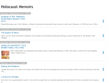 Tablet Screenshot of holocaustmemoirs.blogspot.com