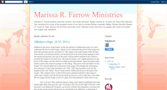 Desktop Screenshot of mrfarrowministries.blogspot.com