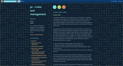Desktop Screenshot of crisisprandmanagement.blogspot.com
