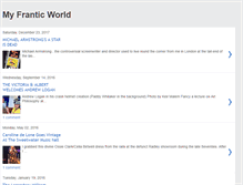 Tablet Screenshot of myfranticworld.blogspot.com