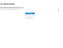 Tablet Screenshot of ex-adventista.blogspot.com