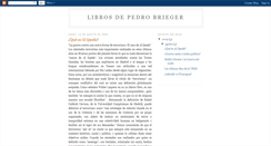 Desktop Screenshot of librosdepedrobrieger.blogspot.com