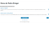 Tablet Screenshot of librosdepedrobrieger.blogspot.com