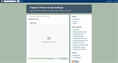 Desktop Screenshot of espaciovirtualdeaprendizaje.blogspot.com