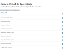 Tablet Screenshot of espaciovirtualdeaprendizaje.blogspot.com