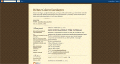 Desktop Screenshot of muratkarakapici.blogspot.com