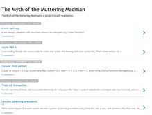 Tablet Screenshot of muttering-madman.blogspot.com