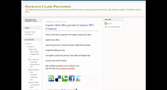 Desktop Screenshot of insurance-claims-processing.blogspot.com